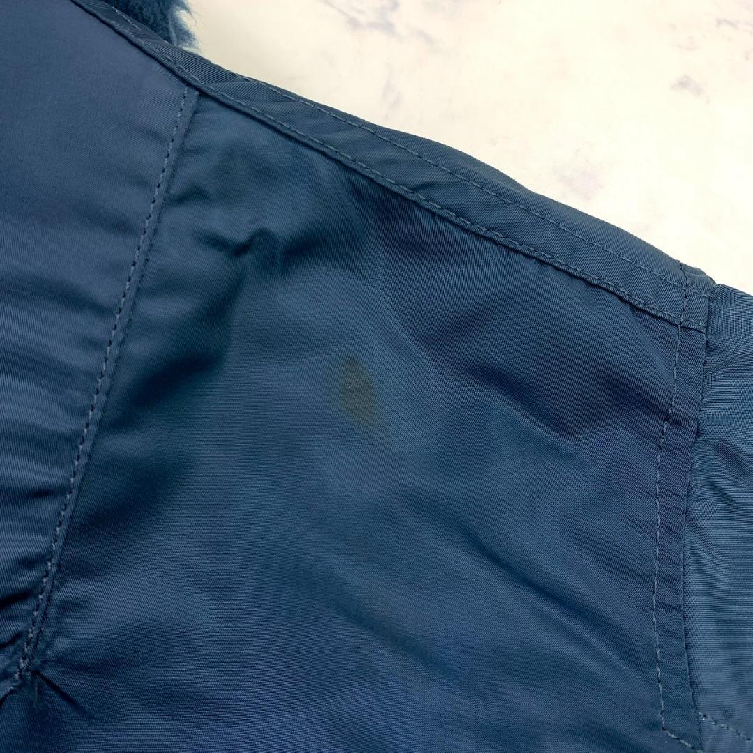 50s復刻★ USA製 ALPHA B-15C ネイビー L　E019