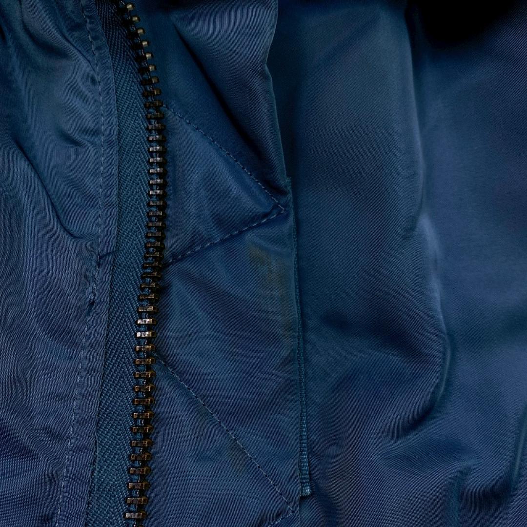 50s復刻★ USA製 ALPHA B-15C ネイビー L　E019