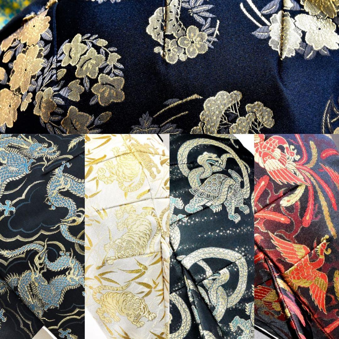 KASEI ユニセックス 小サメ 6+セット 金欄 ショルダーバッグ 日本製