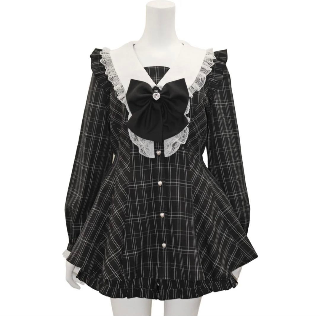 【最終値下げ】シークレットハニー レース&フリル襟セットアップ セーラー