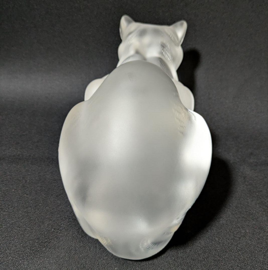 ラリック　LALIQUE ネコ　オブジェ クリスタル　インテリア　フィギュア