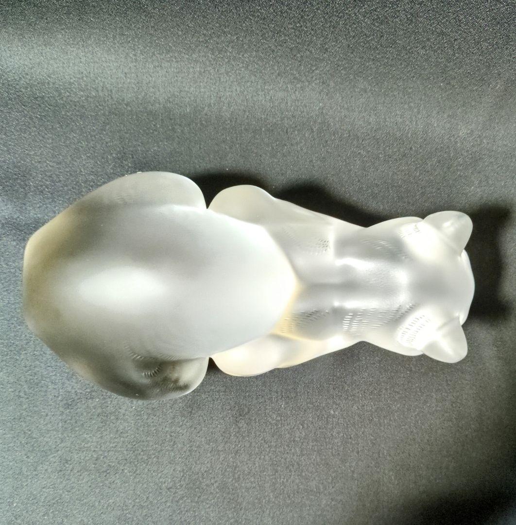 ラリック　LALIQUE ネコ　オブジェ クリスタル　インテリア　フィギュア