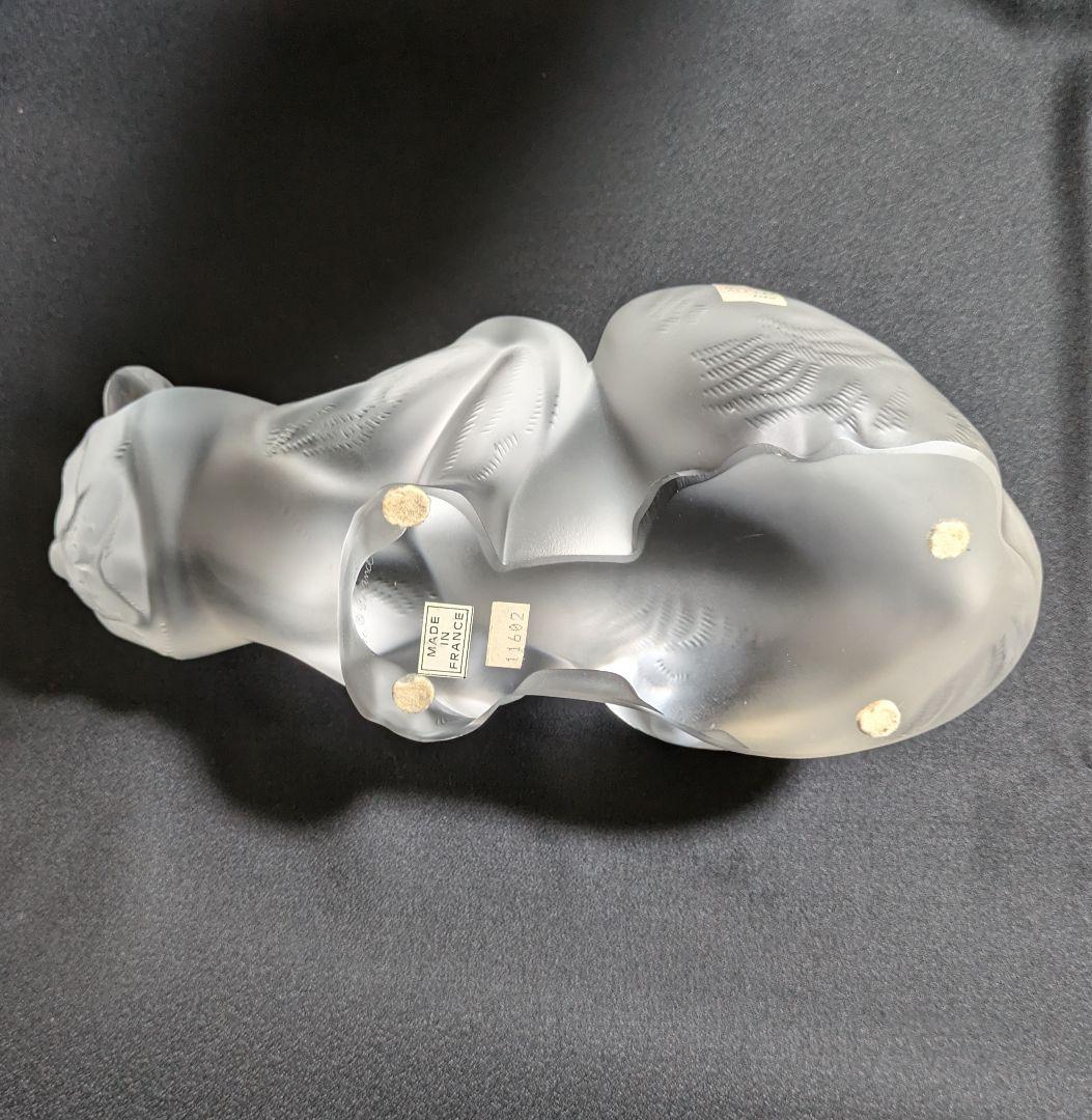 ラリック　LALIQUE ネコ　オブジェ クリスタル　インテリア　フィギュア