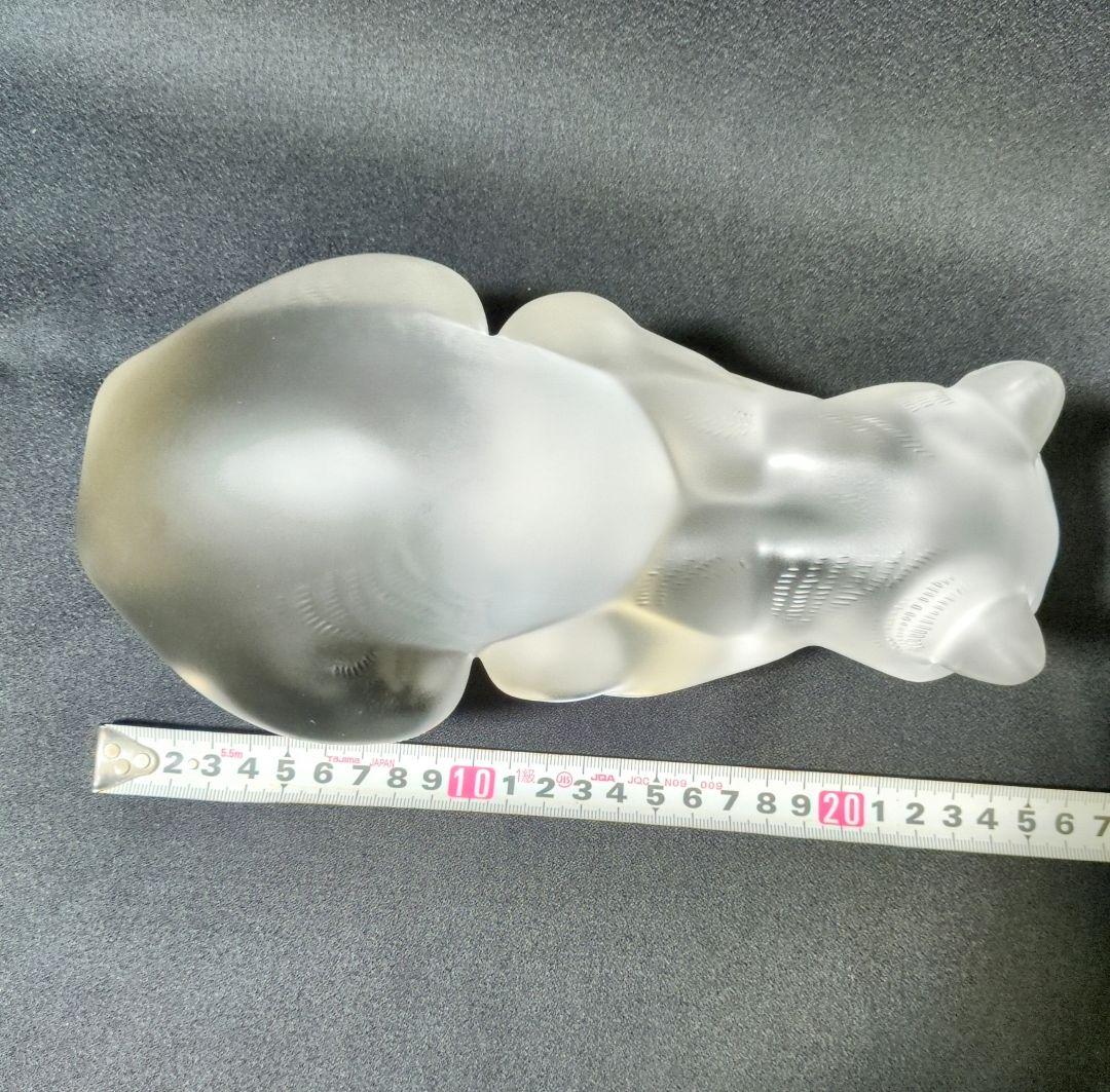 ラリック　LALIQUE ネコ　オブジェ クリスタル　インテリア　フィギュア