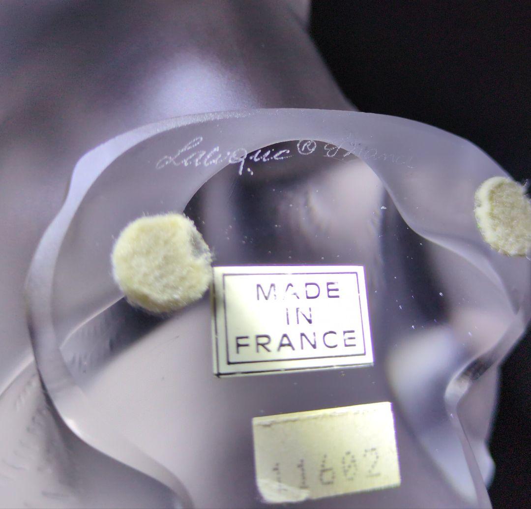 ラリック　LALIQUE ネコ　オブジェ クリスタル　インテリア　フィギュア