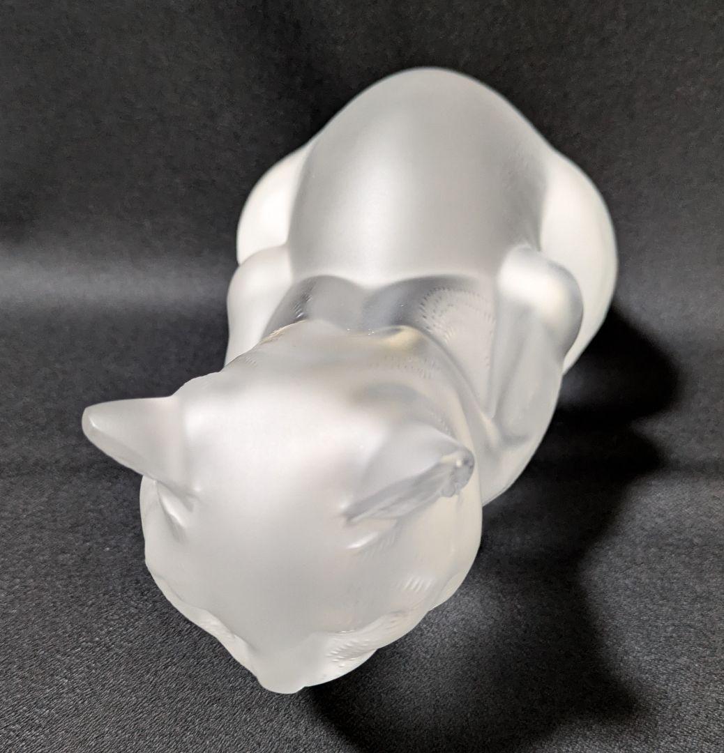 ラリック　LALIQUE ネコ　オブジェ クリスタル　インテリア　フィギュア