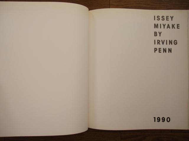 Issey Miyake by Irving Penn 1990　フライヤー付