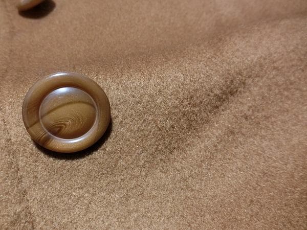 ウンガロ　カシミヤウール　カシミヤ１００％　チェスターコート　ブラウン　９