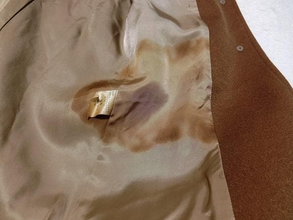 ウンガロ　カシミヤウール　カシミヤ１００％　チェスターコート　ブラウン　９