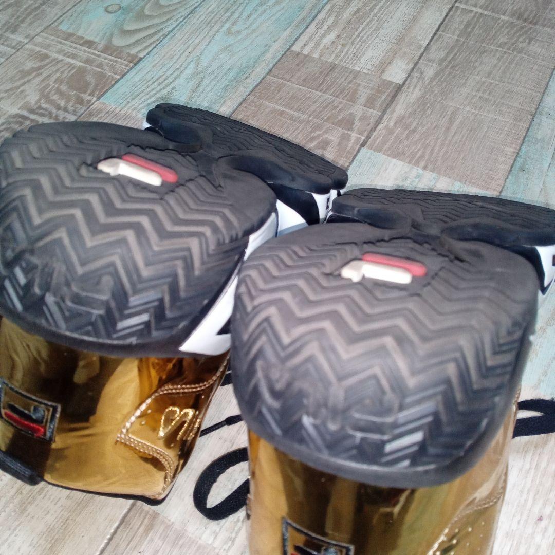 美品　FILA　24.5　ゴールドカラー　ハイカット　MB　フィラ　Y2K