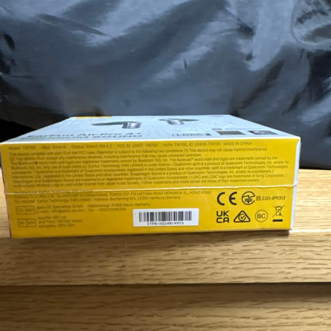 新品未開封 Earfun Air pro 4+