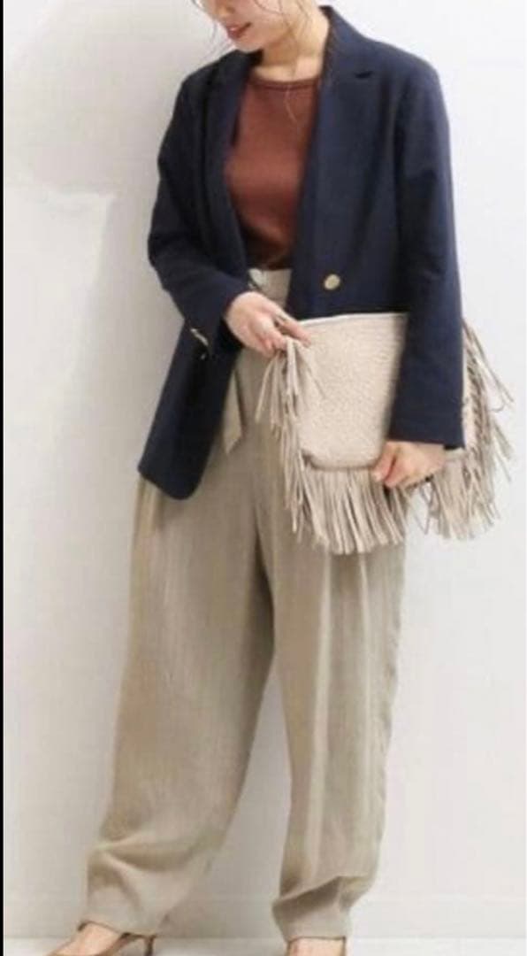 NOBLE ノーブル テーラードジャケット ダブルジャケット ネイビー 36