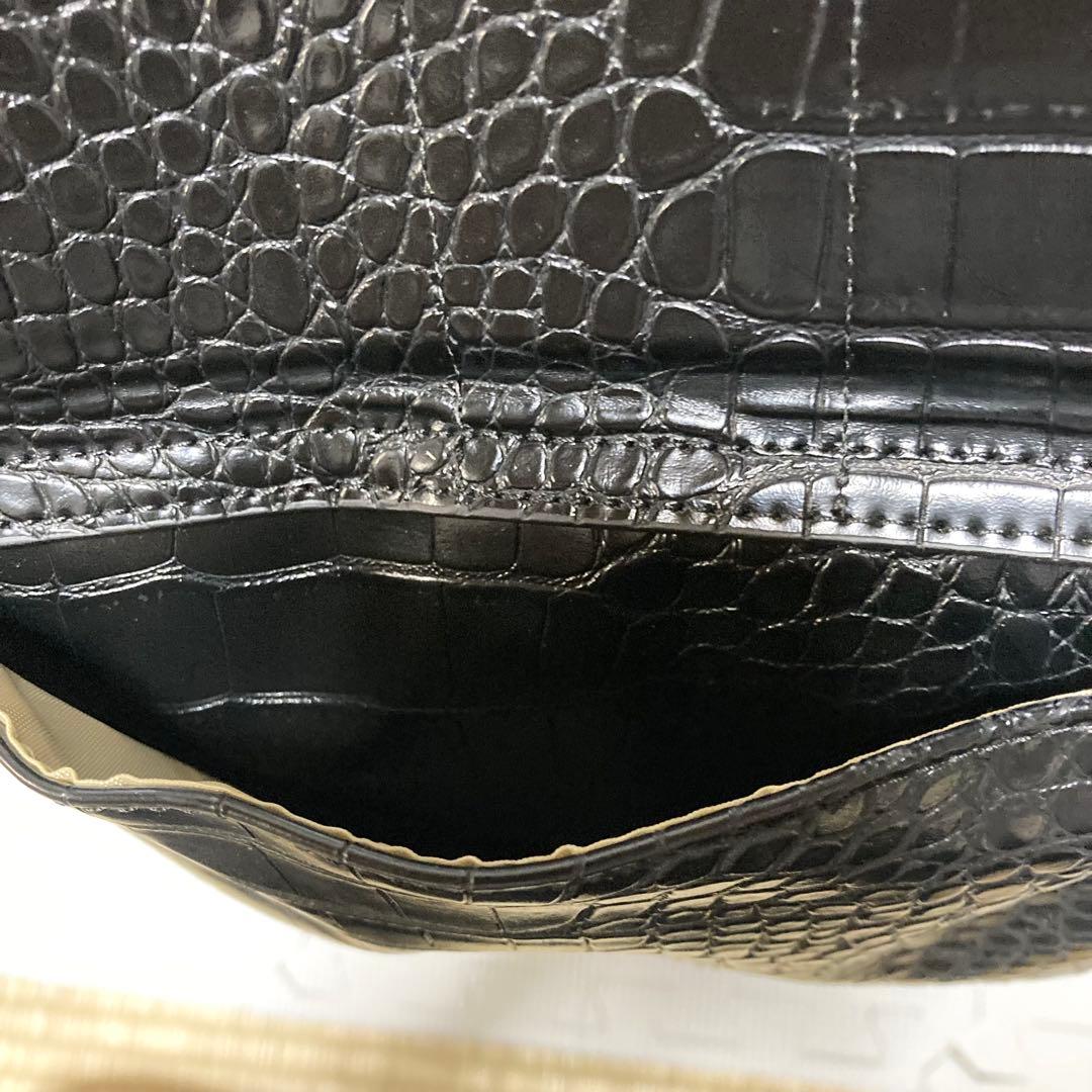 【未使用】SWANY キャリーバッグ 黒 クロコ型押し 4輪