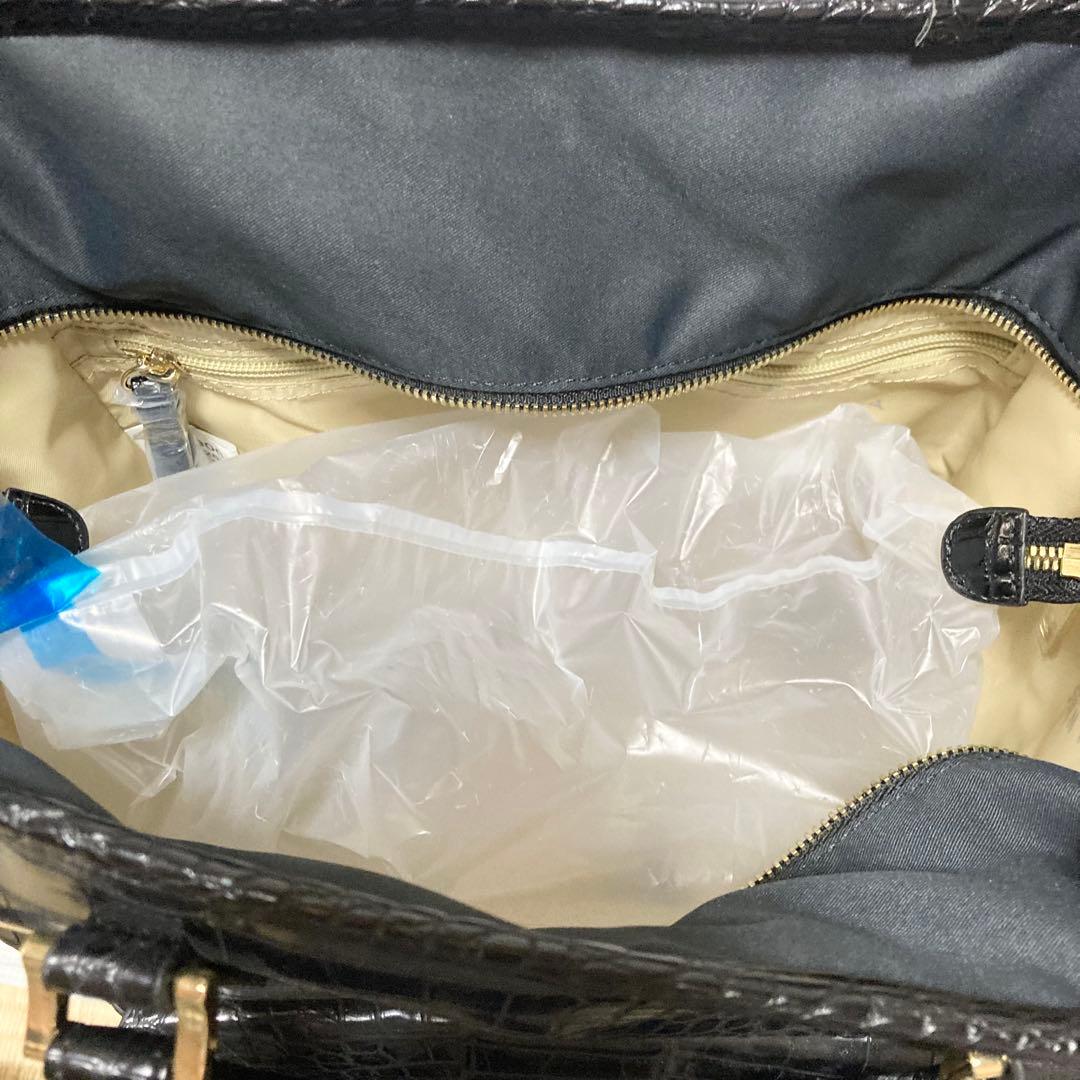 【未使用】SWANY キャリーバッグ 黒 クロコ型押し 4輪