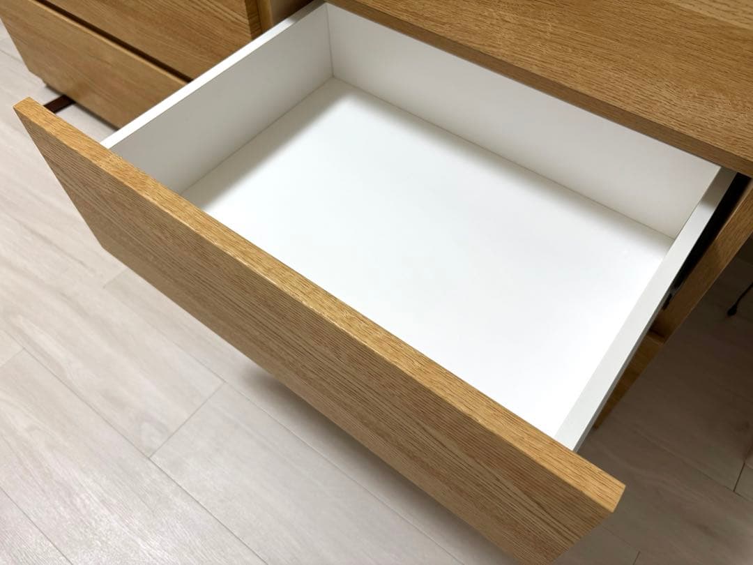 ニトリ　ローチェスト(クエス140-4LC LBR)