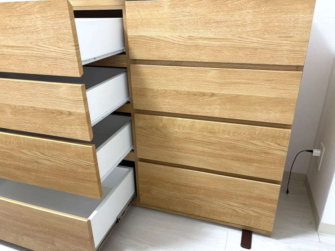 ニトリ　ローチェスト(クエス140-4LC LBR)