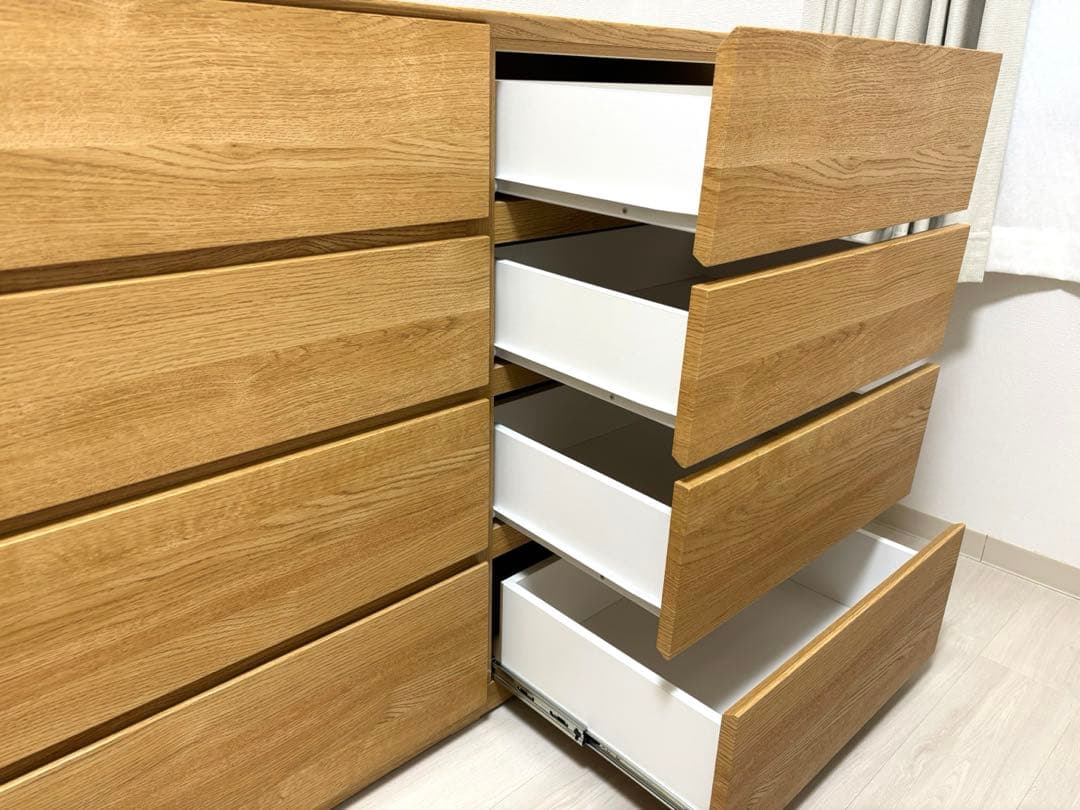 ニトリ　ローチェスト(クエス140-4LC LBR)