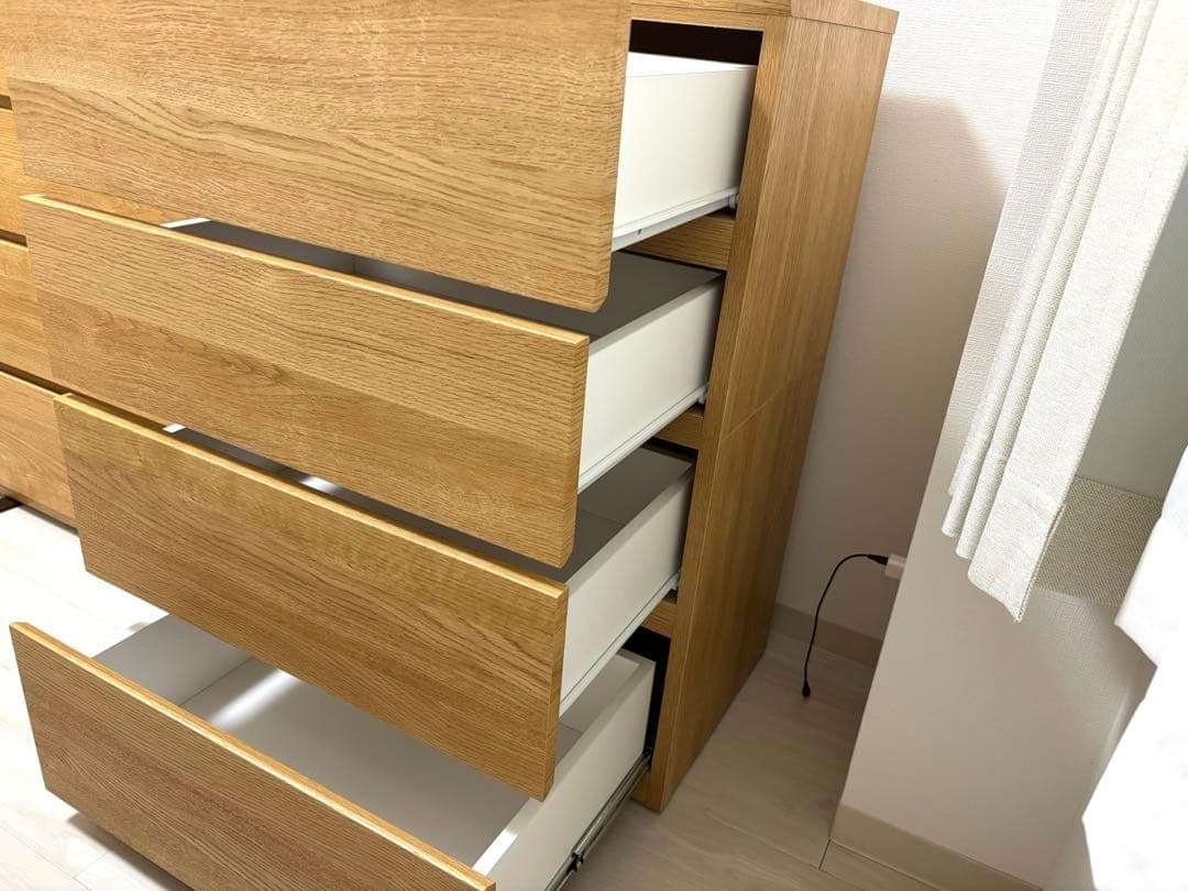 ニトリ　ローチェスト(クエス140-4LC LBR)