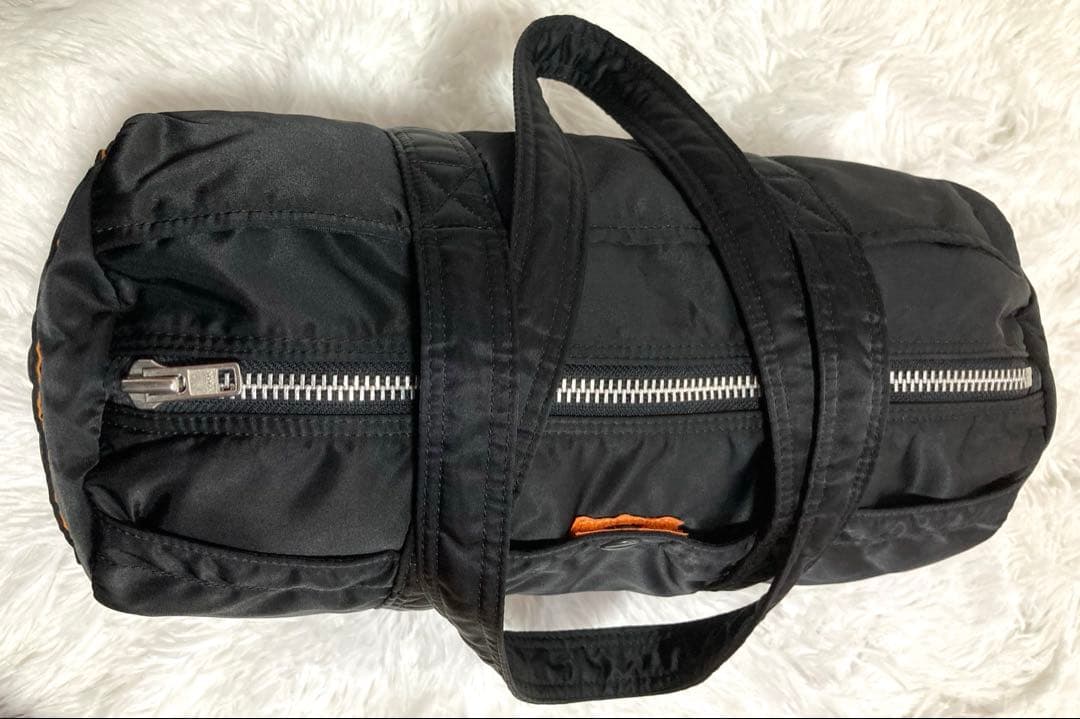 超美品 ポーター タンカー ミニボストン S ドラムバッグ ロール ダッフル 黒