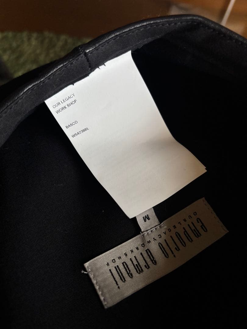 our legacy × emporio armani コラボ　ベレー帽