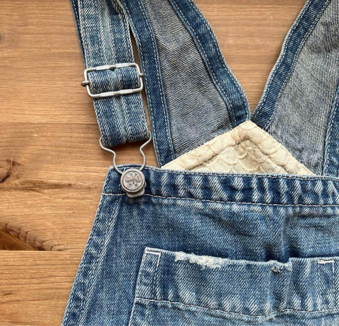 mina perhonen ミナペルホネンalways デニムサロペット 40