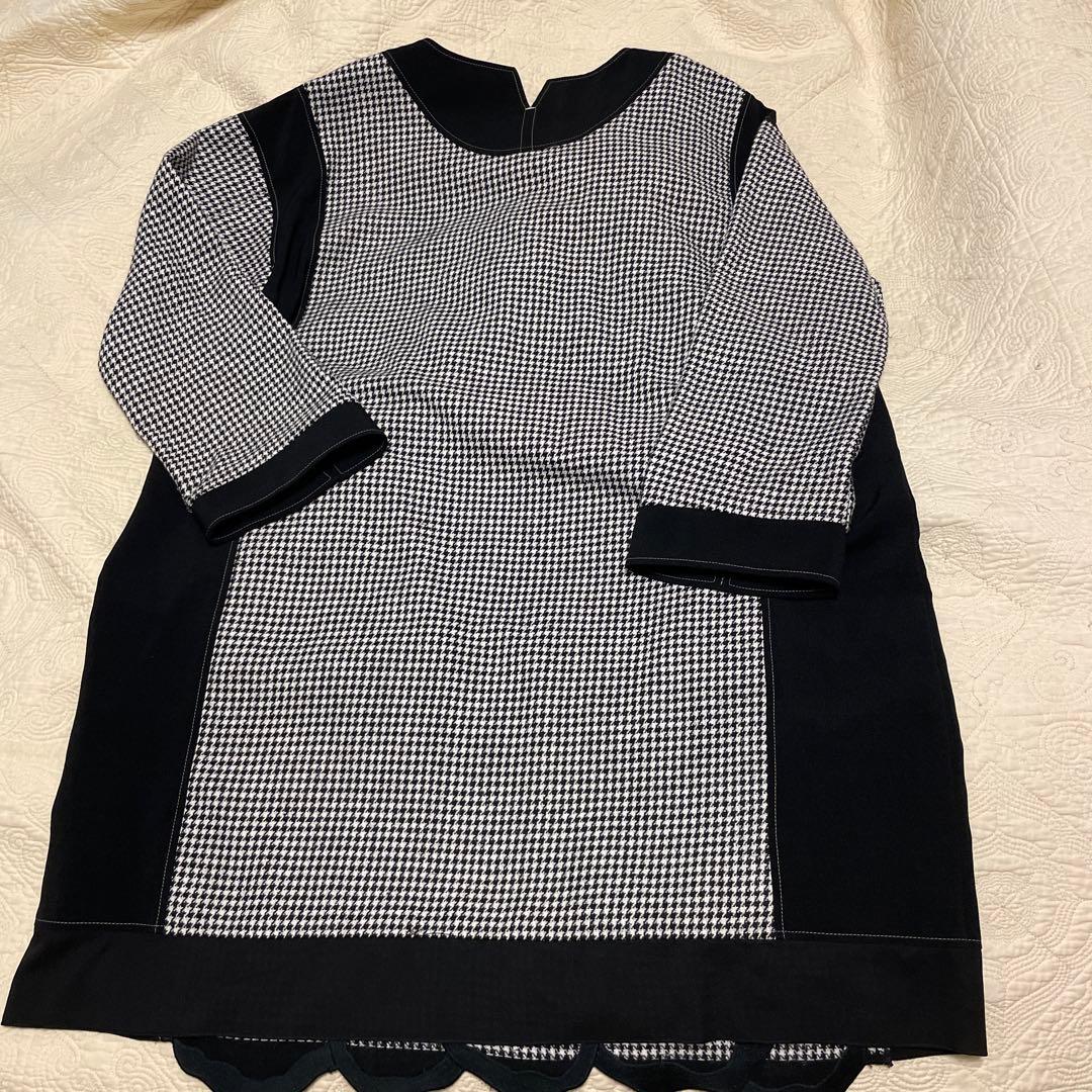 オレボブラ チェック柄 長袖チュニック