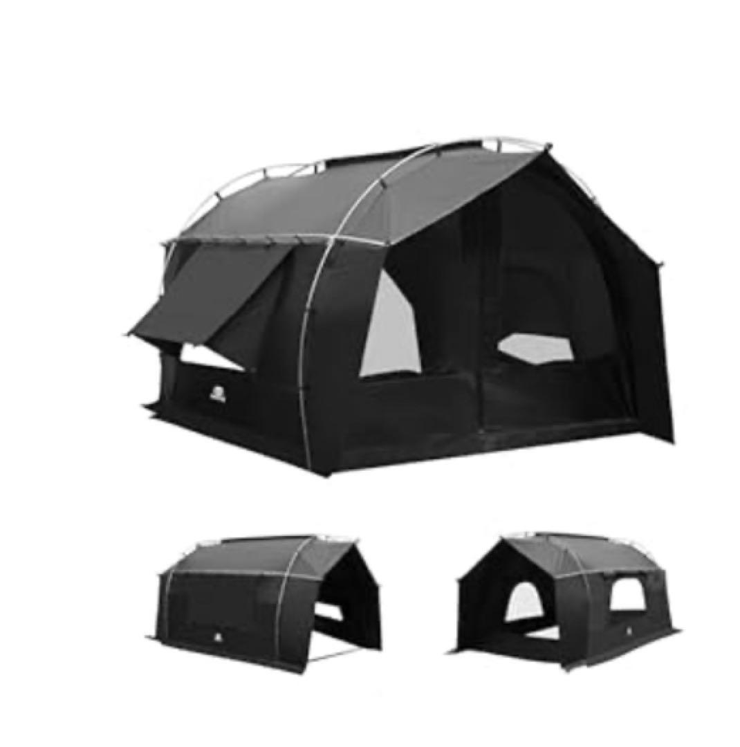 goglamping カヌーテント黒 トンネルテント