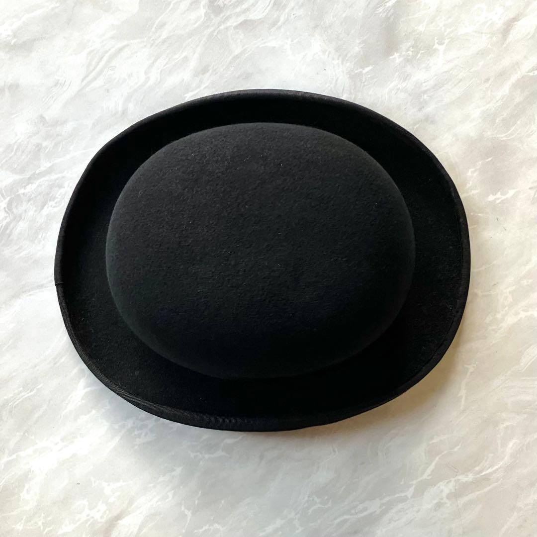 CHRISTYS' LONDON ボーラー ハット 羊毛　帽子 ブラック M