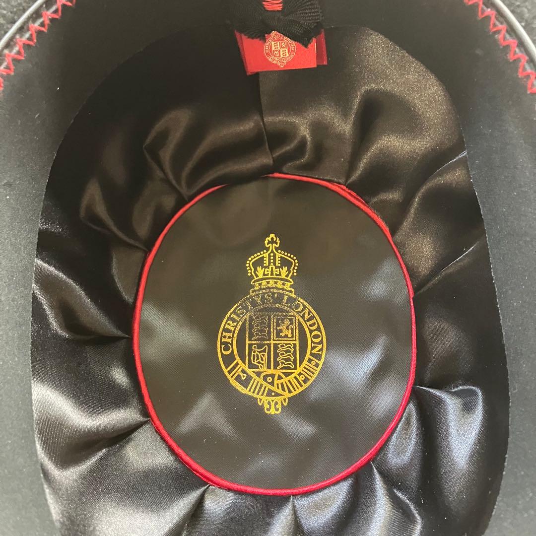 CHRISTYS' LONDON ボーラー ハット 羊毛　帽子 ブラック M