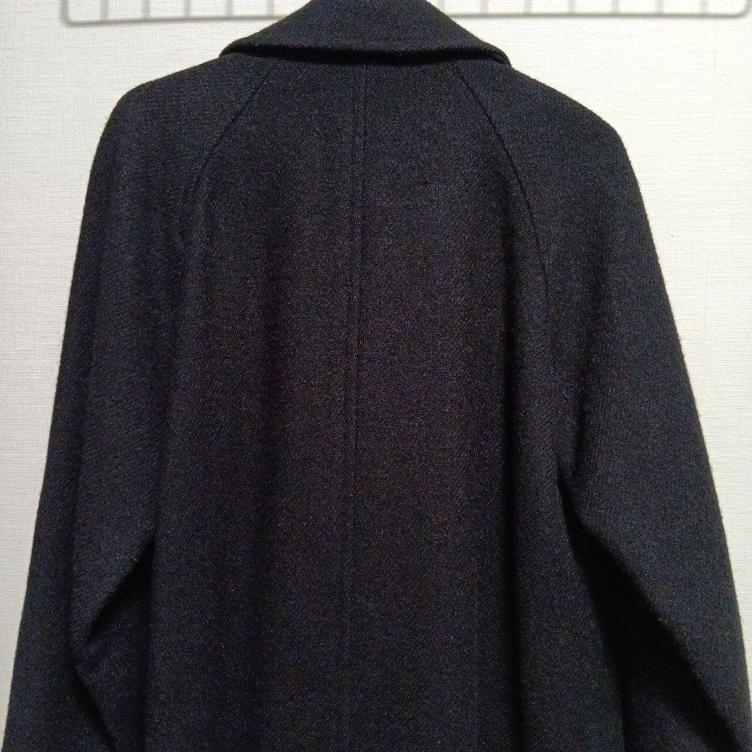 マーガレットハウエル　ハリスツイード　チェスターコート　黒　ロング