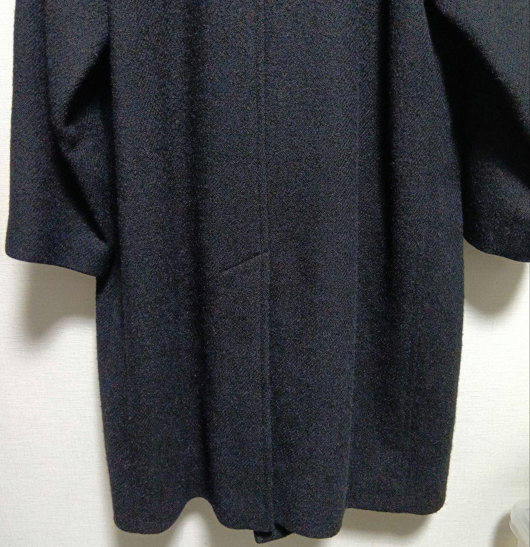 マーガレットハウエル　ハリスツイード　チェスターコート　黒　ロング