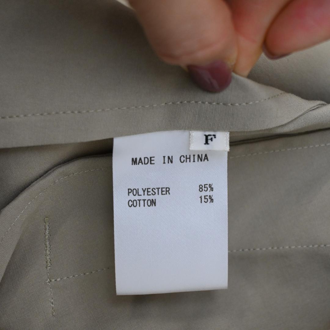 □ 47939★年 ヴァシュモン ショートトレンチコート ベージュ F