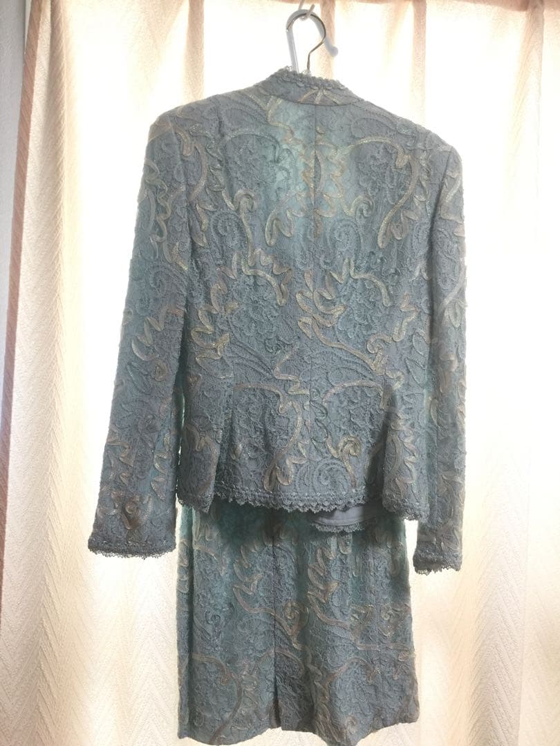レース ツイードスーツＳサイズ　J & R パーティ　結婚式参列にも！