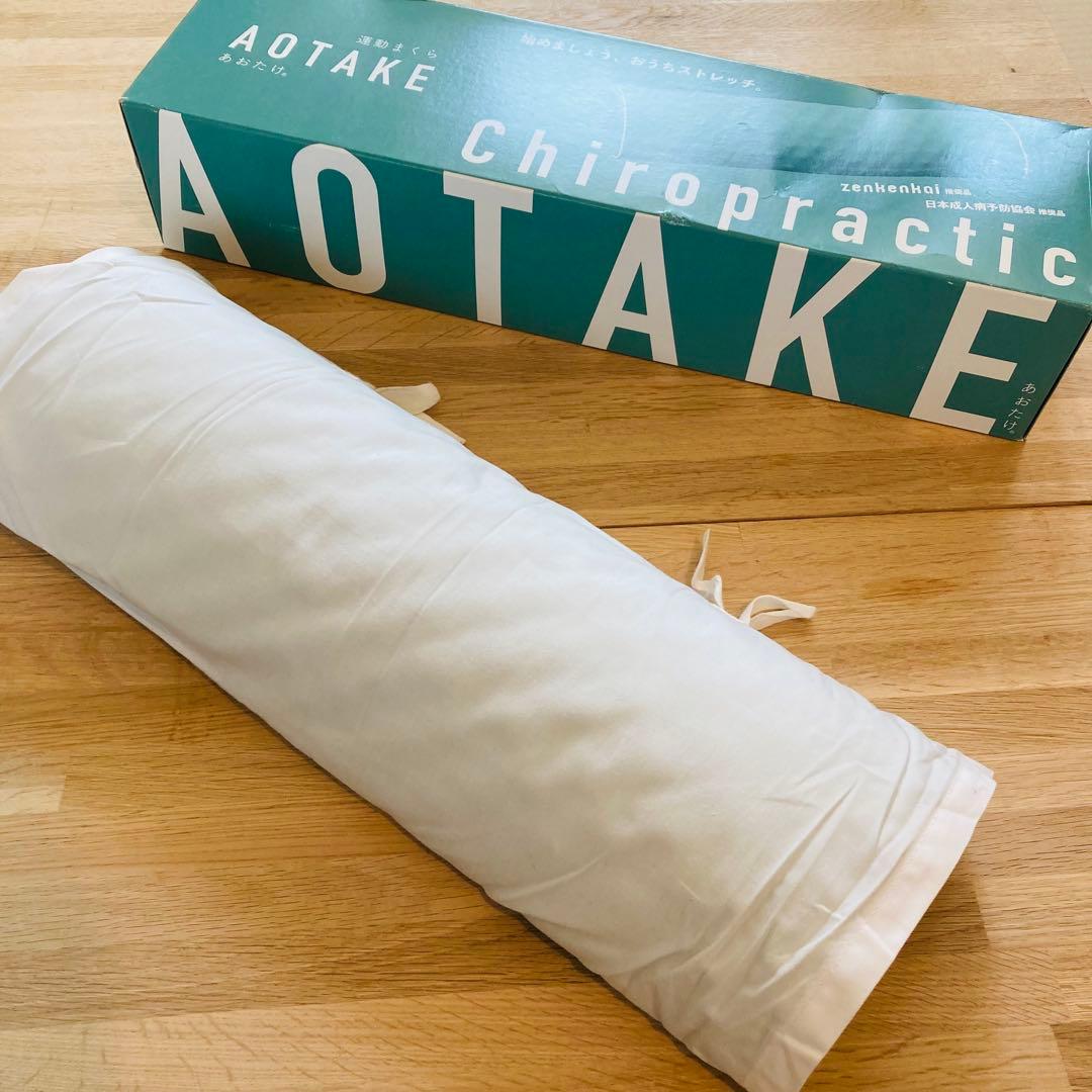 ★未使用に近い★ あおたけ運動まくら AOTAKE あおたけ枕　枕カバー付き