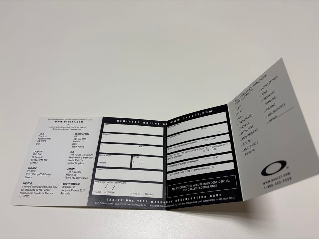 OAKLEY オークリー　E-WIRE イーワイヤー　ブロンズ　中古美品