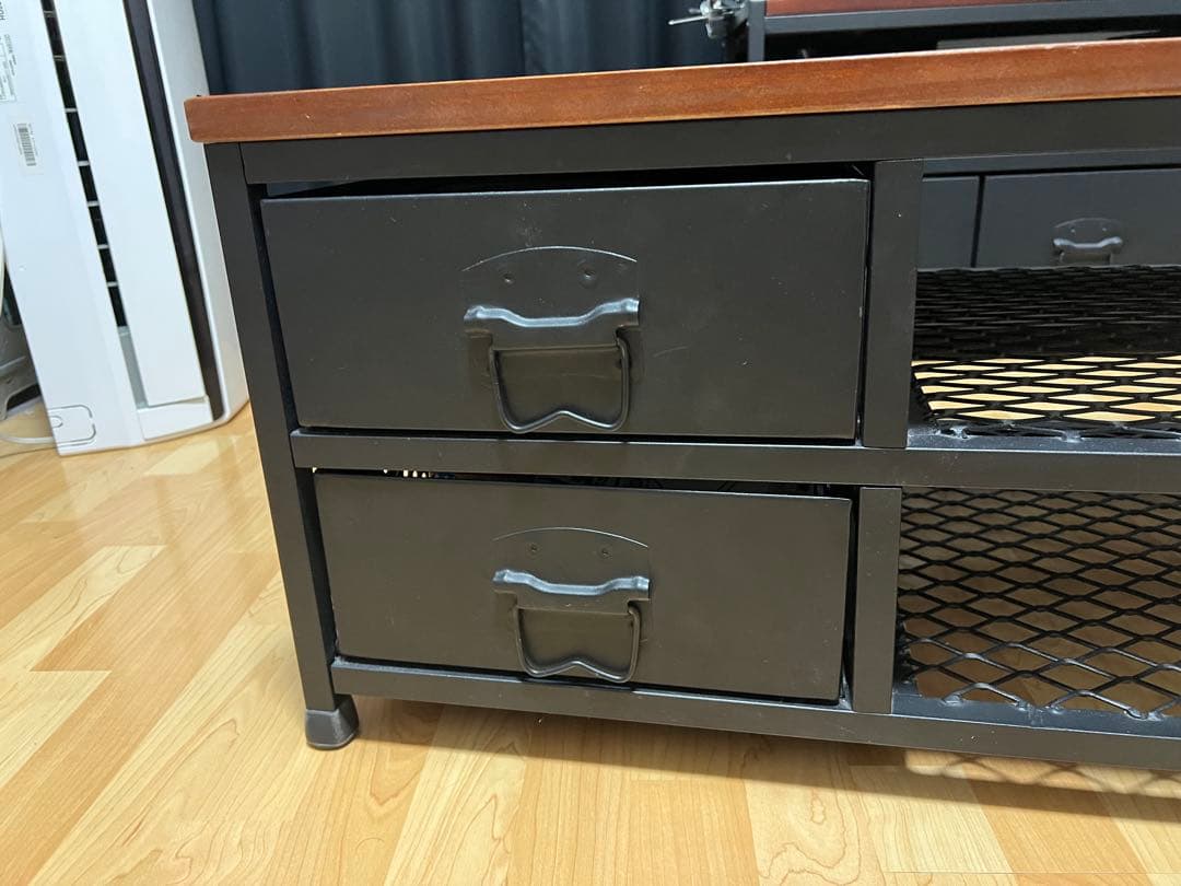 ローテーブル 引き出し ヴィンテージウッド モダン ダイニング リビング