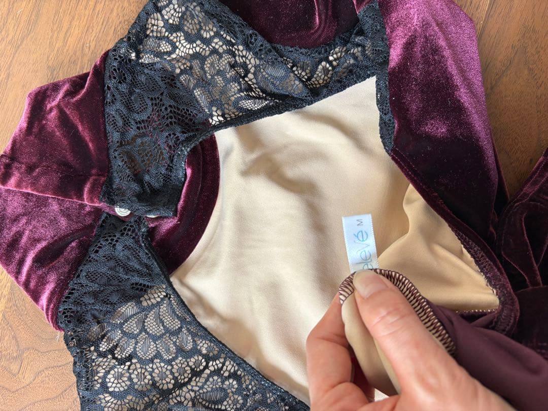 エレベ　ハイネック バレエレオタード