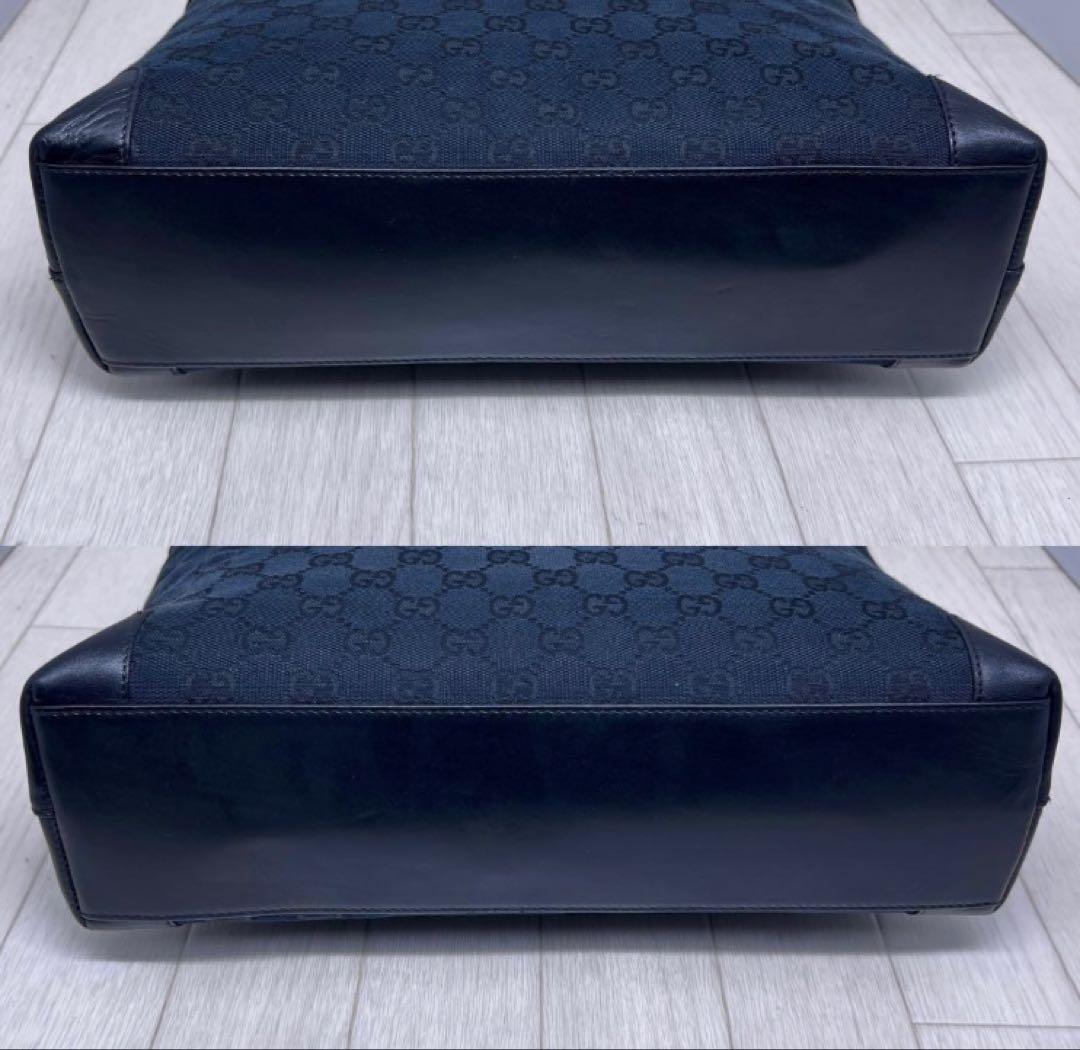 【美品】GUCCI×グッチ A4収納可能GG柄トートバッグ