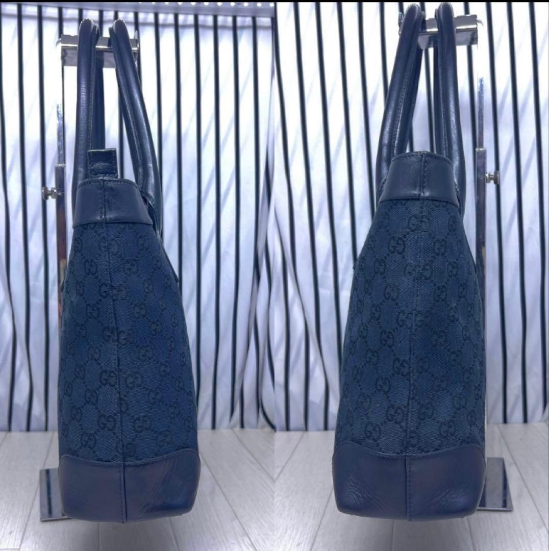 【美品】GUCCI×グッチ A4収納可能GG柄トートバッグ