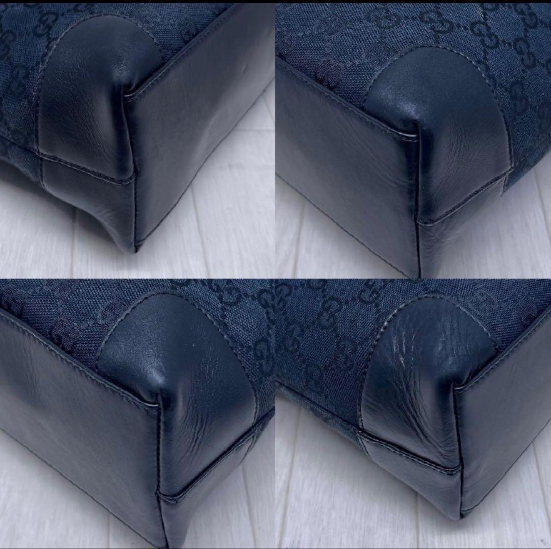 【美品】GUCCI×グッチ A4収納可能GG柄トートバッグ