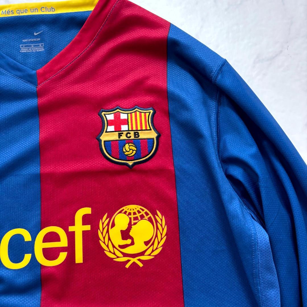NIKE FCバルセロナ 長袖ユニフォーム L（C597）