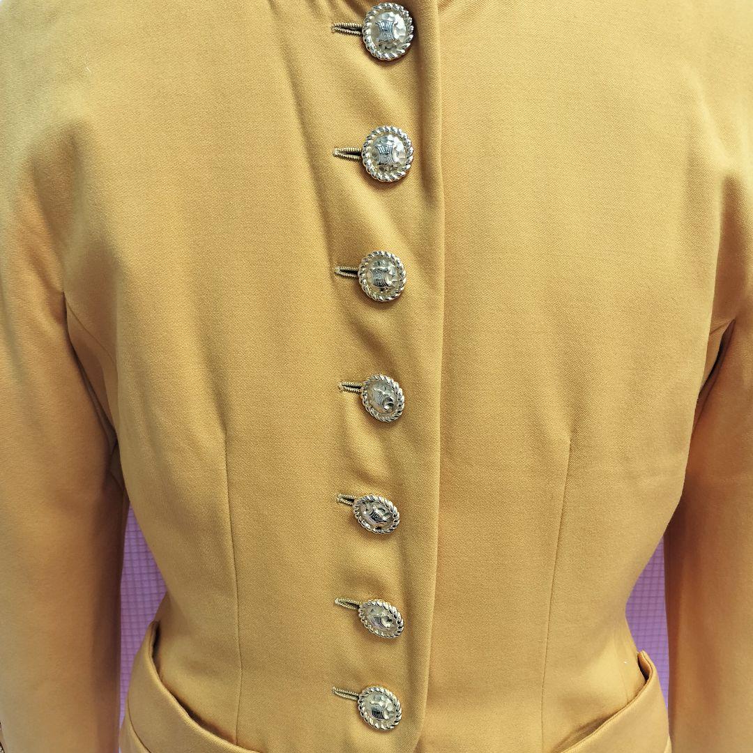 フランス製 Vintage CELINE 金ボタンショート丈 ジャケット　黄色