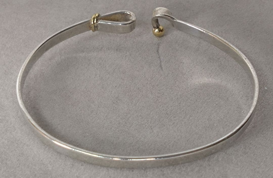 Tiffany&Co. フック＆アイ バングル ＃18 Ag750 K18YG