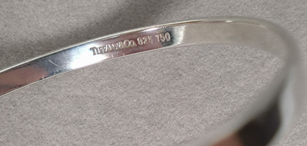 Tiffany&Co. フック＆アイ バングル ＃18 Ag750 K18YG