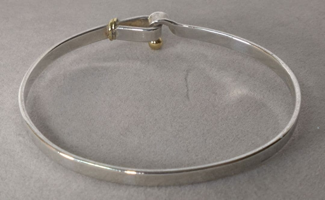Tiffany&Co. フック＆アイ バングル ＃18 Ag750 K18YG