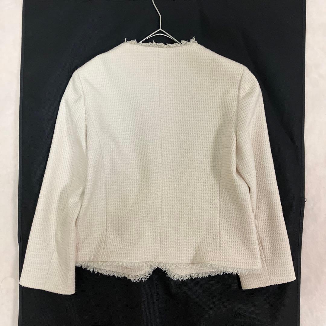 Ballsey コットンツイード　ノーカラー　ジャケット