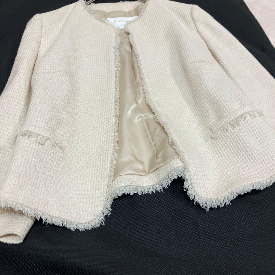 Ballsey コットンツイード　ノーカラー　ジャケット