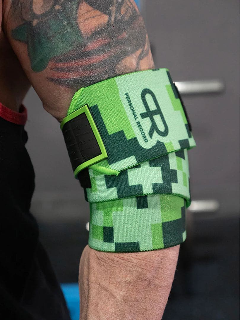 【最新モデル】パーソナルレコード　エルボーラップ(ネオングリーン)