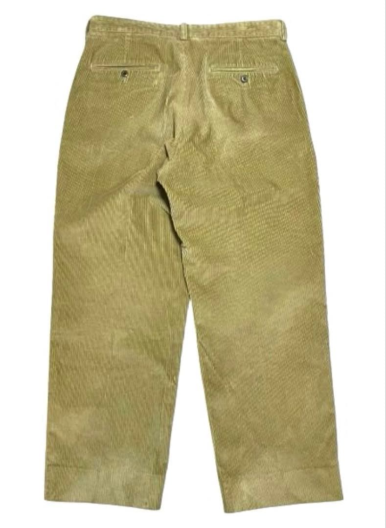 ブルックスブラザーズ　2タック　コーデュロイパンツ　太畝　ベージュ