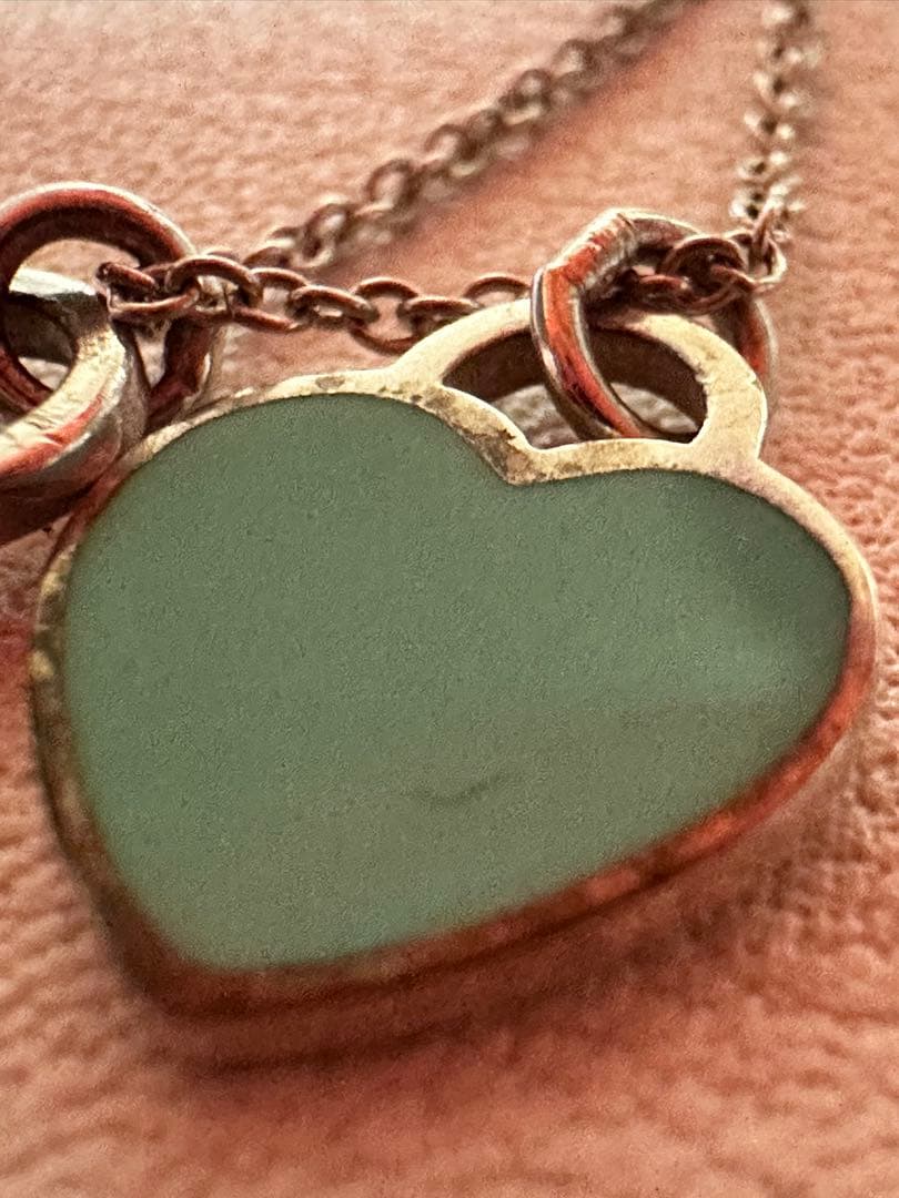 Tiffany & Co. ハート型ネックレス リターントゥダブルハート ミント